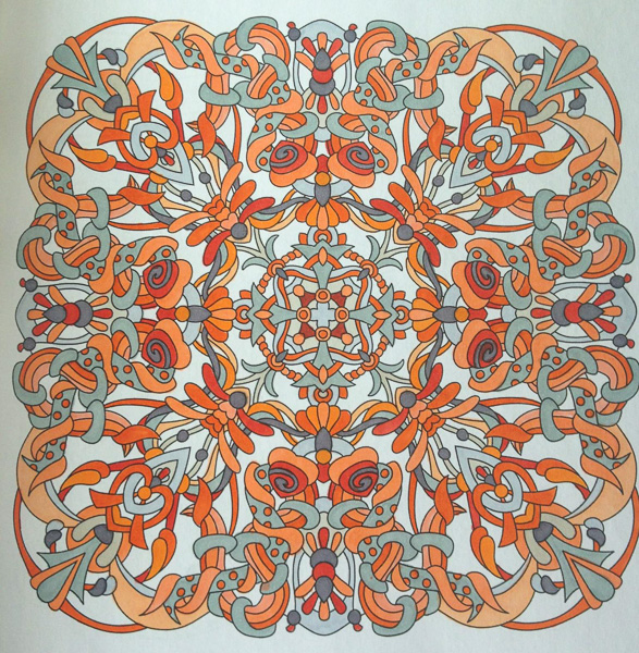 Colored by Alison Ferries - from Wow (Angie's Extreme Coloring Books Volume 1)