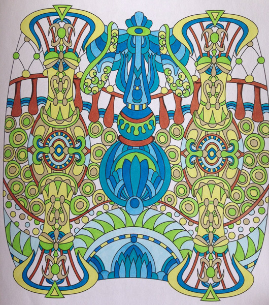 Colored by Alison Ferries - from Wow (Angie's Extreme Coloring Books Volume 1)