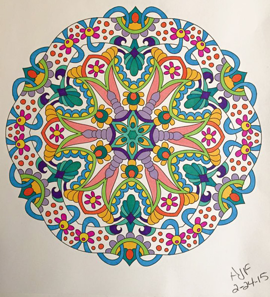 Colored by Amy Wilson-Fontenot - from Cool (Angie's Extreme Coloring Books Volume 2)