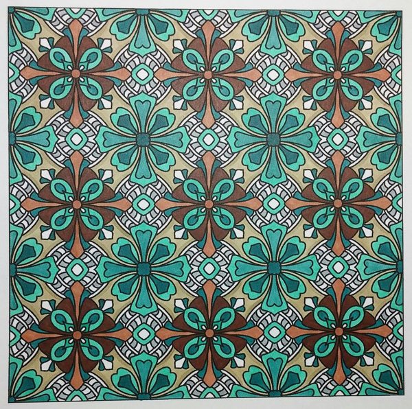 Colored by Angie Brand - from Flowers (Angie's Patterns Volume 8)