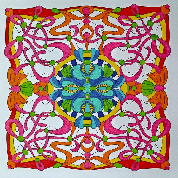 Colored by Carol Reid - from Cool (Angie's Extreme Coloring Books Volume 2)