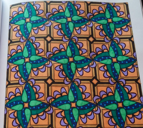 Colored by Elizabeth Graves - from Whimsy (Angie's Patterns Volume 2)