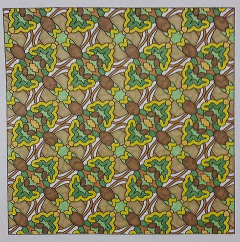 Colored by Felicia Brandon - from Whimsy (Angie's Patterns Volume 2)
