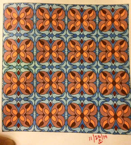 Colored by Jackie Posey - from Whimsy (Angie's Patterns Volume 2)