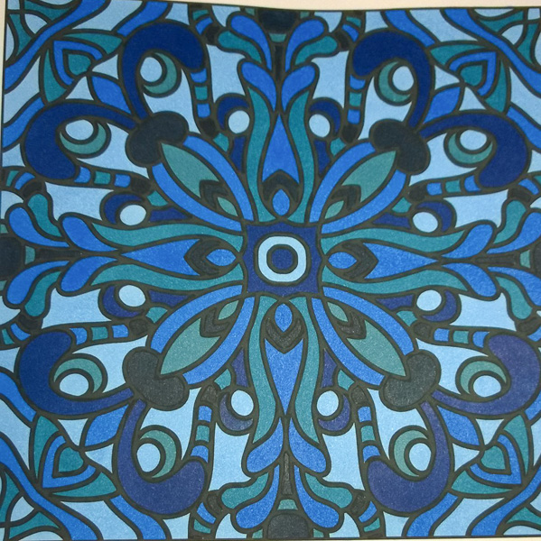 Colored by Karen Wherlock - from Quirky (For Crayons And Wide Tipped Markers)