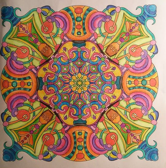 Colored by Patricia Cherubini-Albasi - from Cool (Angie's Extreme Coloring Books Volume 2)