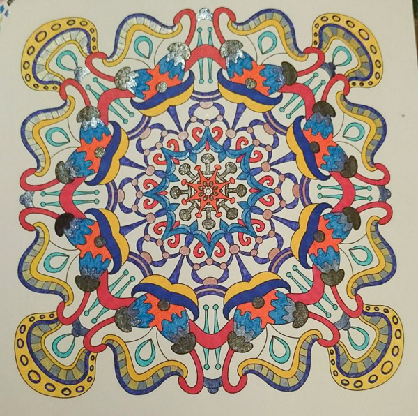 Colored by Sabrina Williams - from Wow (Angie's Extreme Coloring Books Volume 1)