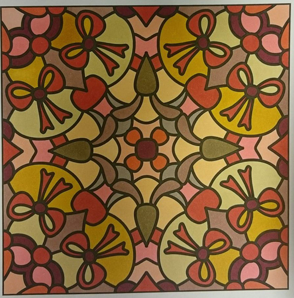 Colored by Vicky Borrow - from More Pizzazz (For Crayons And Wide Tipped Markers)
