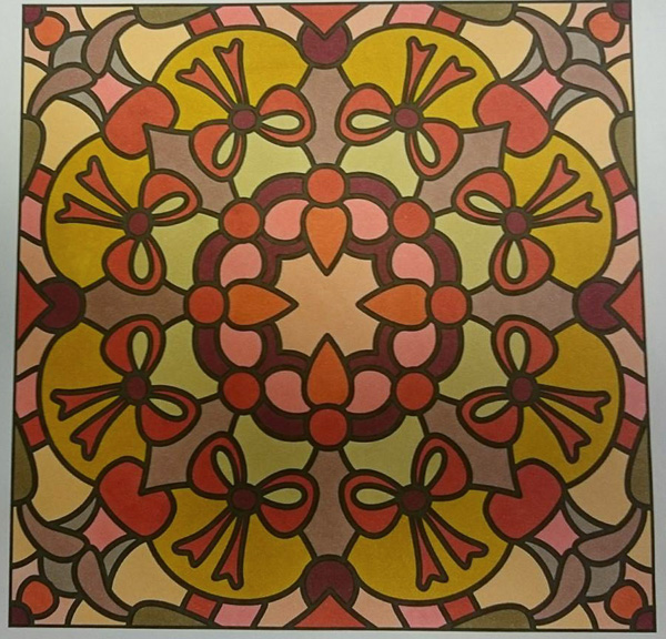Colored by Vicky Borrow - from Pizzazz (For Crayons And Wide Tipped Markers)