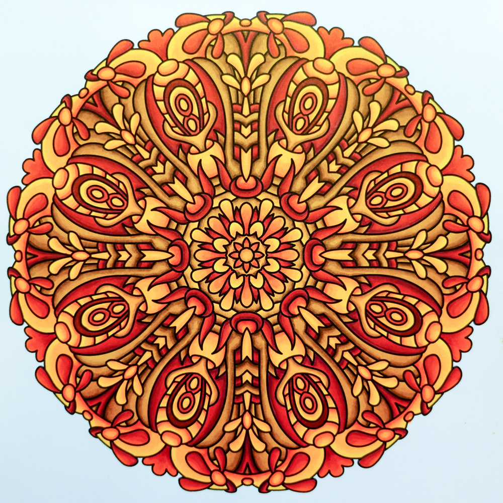 Colored By Angie Grace - Centered For Crayons And Wide Tipped Markers.