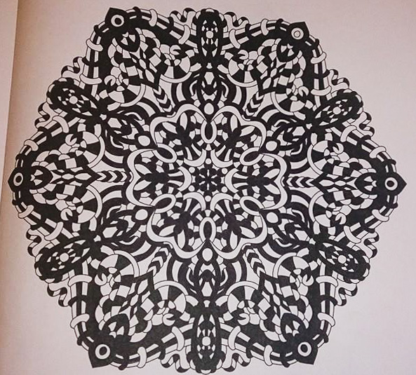 Colored by Abby Thompson - from Wow (Angie's Extreme Coloring Books Volume 1)
