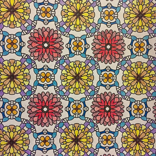 Colored by Abby Wynne - from Flowers (Angie's Patterns Volume 8)