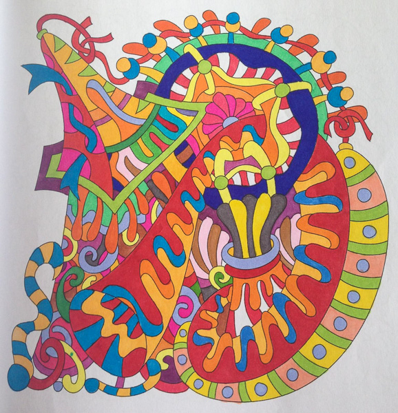 Colored by Alison Ferries - from Cool (Angie's Extreme Coloring Books Volume 2)