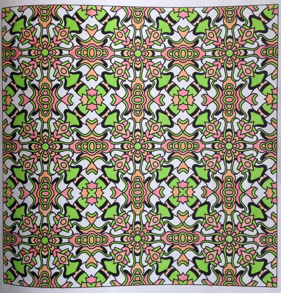 Colored by Alison Ferries - from Doodles (Angie's Patterns Volume 7)