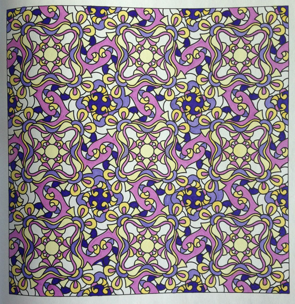 Colored by Alison Ferries - from Doodles (Angie's Patterns Volume 7)
