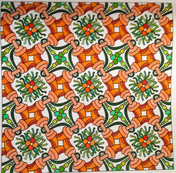 Colored by Alison Ferries - from Pizzazz (Angie's Patterns Volume 9)