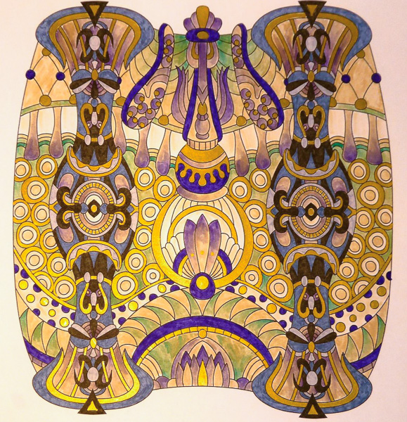 Colored by Anja Meuer - from Wow (Angie's Extreme Coloring Books Volume 1)