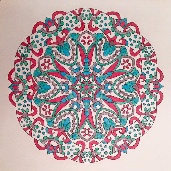 Colored by Carol Reid - from Cool (Angie's Extreme Coloring Books Volume 2)