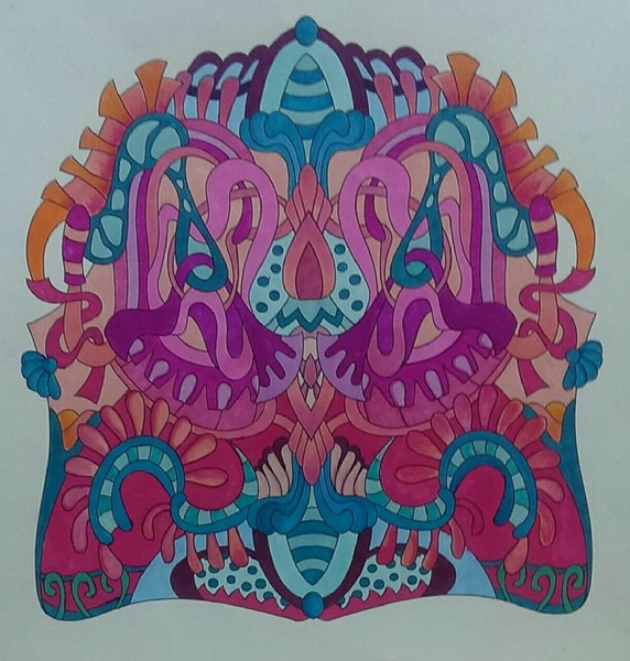 Colored by Deborah Powell - from Cool (Angie's Extreme Coloring Books Volume 2)
