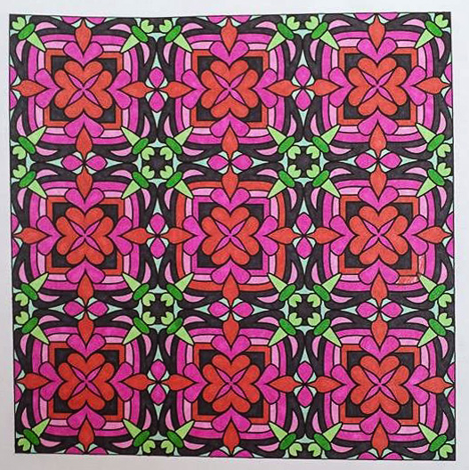 Colored by Felicia Brandon - from Whimsy (Angie's Patterns Volume 2)