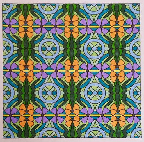 Colored by Felicia Brandon - from Whimsy (Angie's Patterns Volume 2)