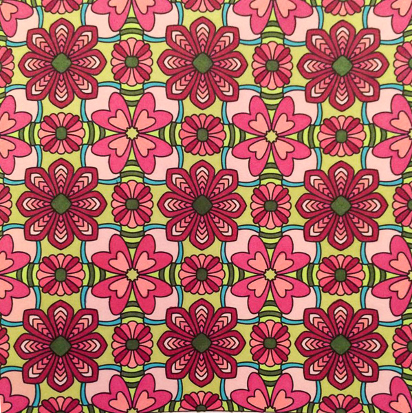 Colored by Jackie Posey - from Flowers (Angie's Patterns Volume 8)