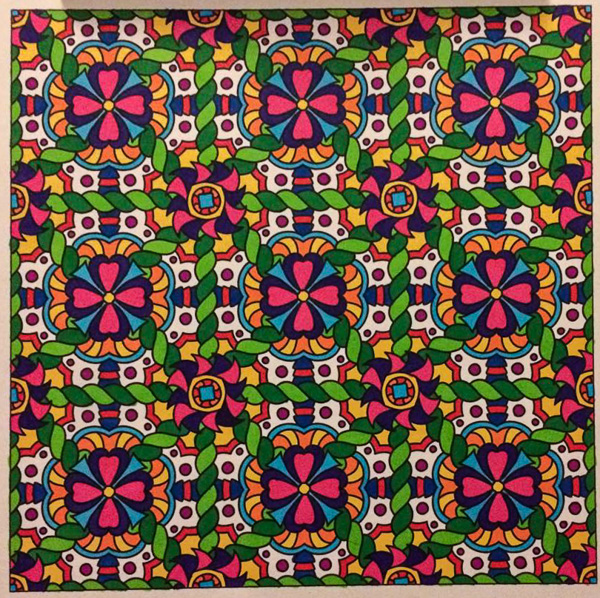 Colored by Katie Heggs - from Doodles (Angie's Patterns Volume 7)