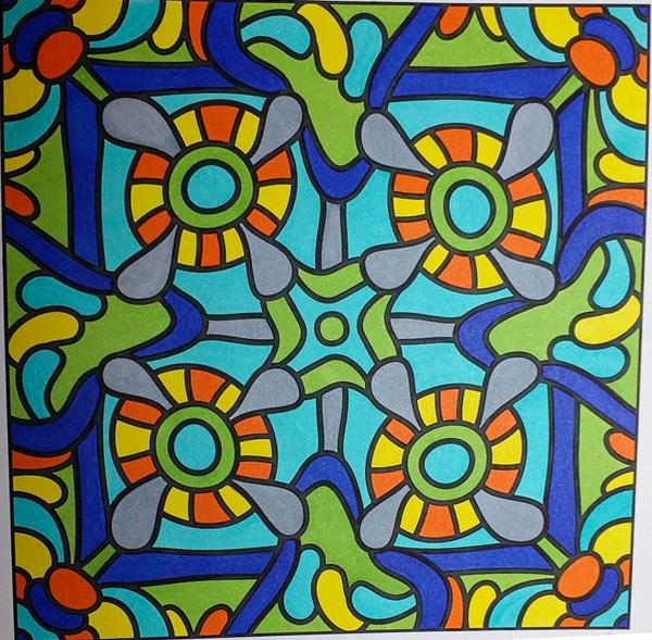 Colored by Lauren Adamek-Dean - from Classy (For Crayons And Wide Tipped Markers)