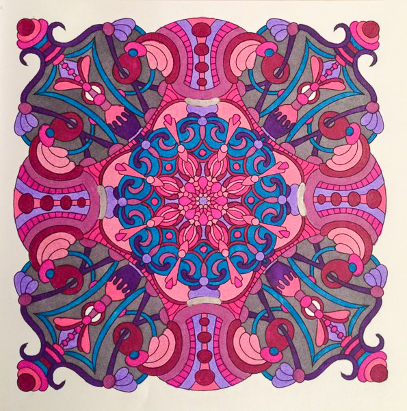Colored by Laurie Catlin - from Cool (Angie's Extreme Coloring Books Volume 2)