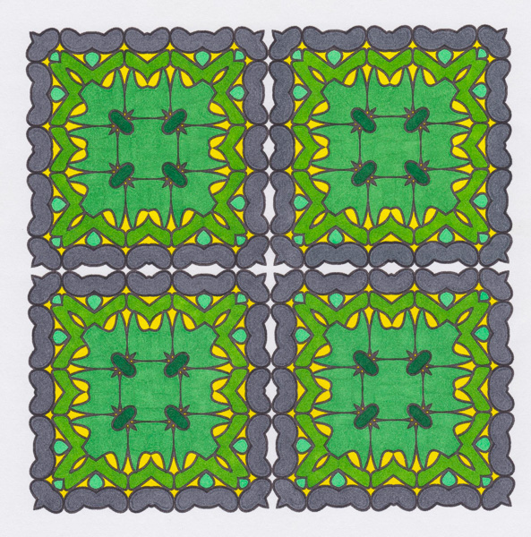 Colored by Nifty (Angie's Patterns Volume 10) - from Ink Doilies (Angie's Patterns Volume 1)