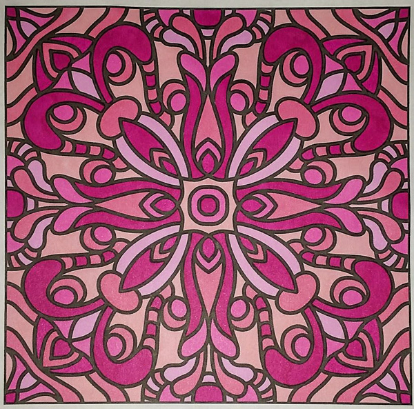 Colored by Robin Turner - from Quirky (For Crayons And Wide Tipped Markers)
