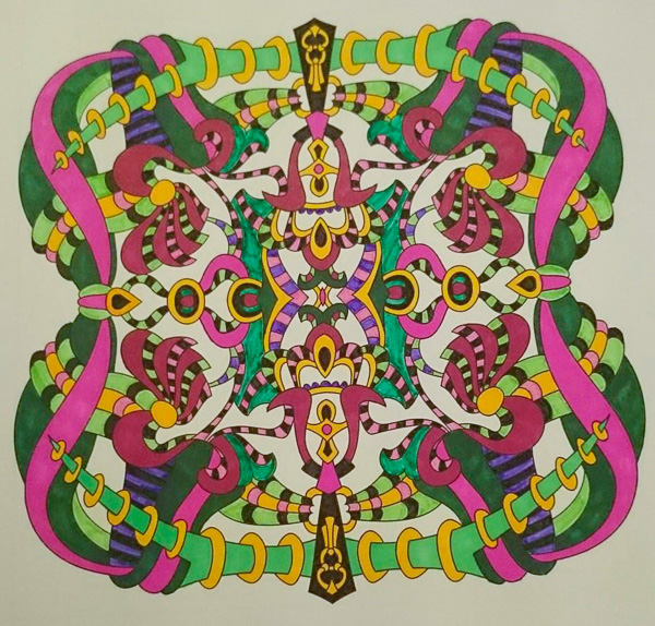 Colored by Sabrina Williams - from Wow (Angie's Extreme Coloring Books Volume 1)