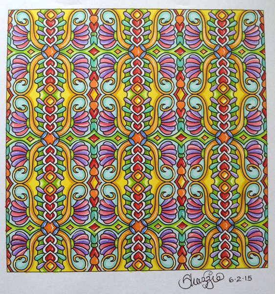 Colored by Shazzie Morgan - from Quirky (Angie's Patterns Volume 14)