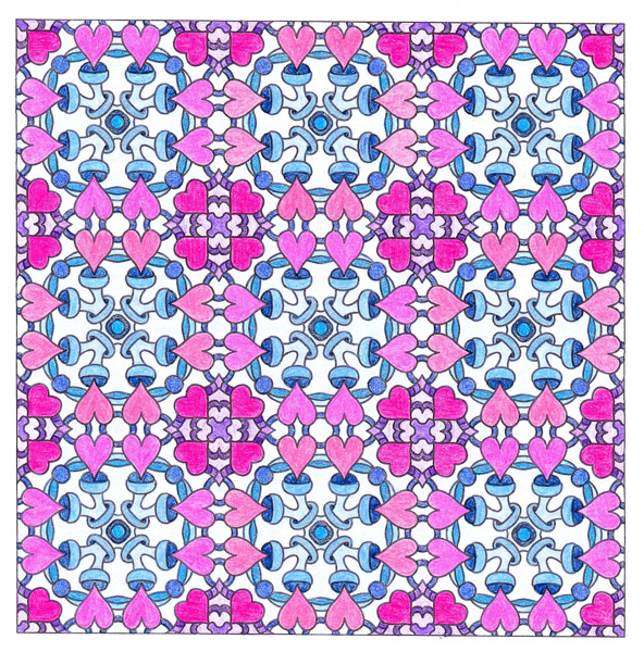 Colored by Sue Cooper - from Pizzazz (Angie's Patterns Volume 9)
