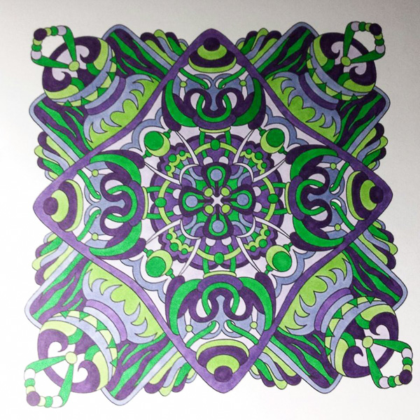 Colored by Tara Bialek - from Cool (Angie's Extreme Coloring Books Volume 2)