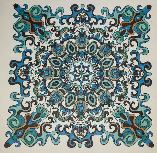 Colored by Tara Bialek - from Cool (Angie's Extreme Coloring Books Volume 2)