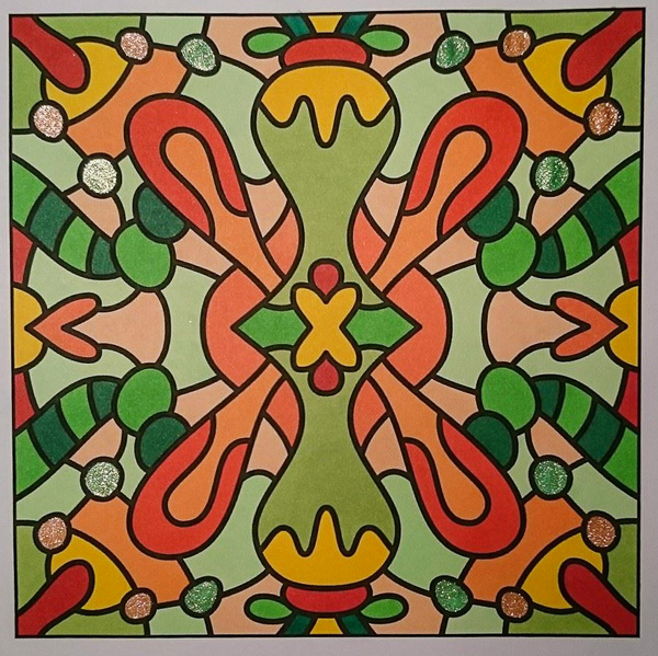 Colored by Vicky Borrow - from Classy (For Crayons And Wide Tipped Markers)