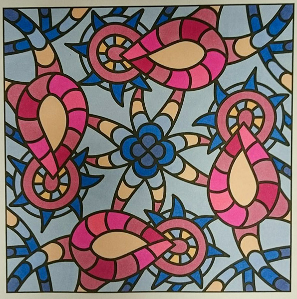 Colored by Vicky Borrow - from Classy (For Crayons And Wide Tipped Markers)