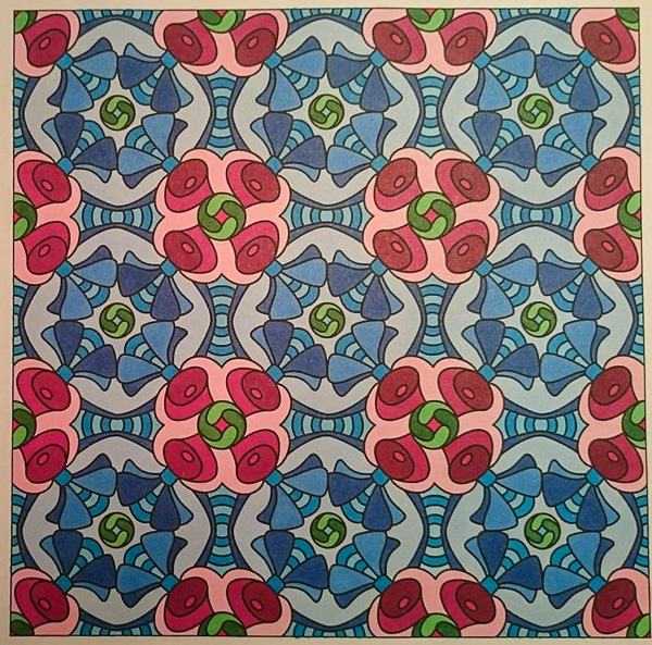 Colored by Vicky Borrow - from Pizzazz (Angie's Patterns Volume 9)