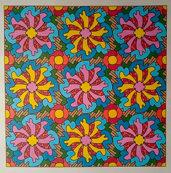 Colored by Vicky Borrow - from Snazzy (Angie's Patterns Volume 3)