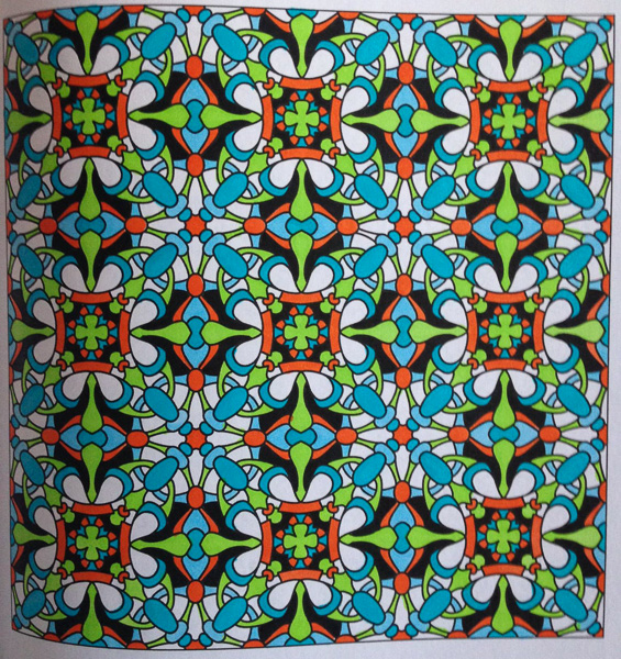 Colored by Alison Ferries - from Doodles (Angie's Patterns Volume 7)