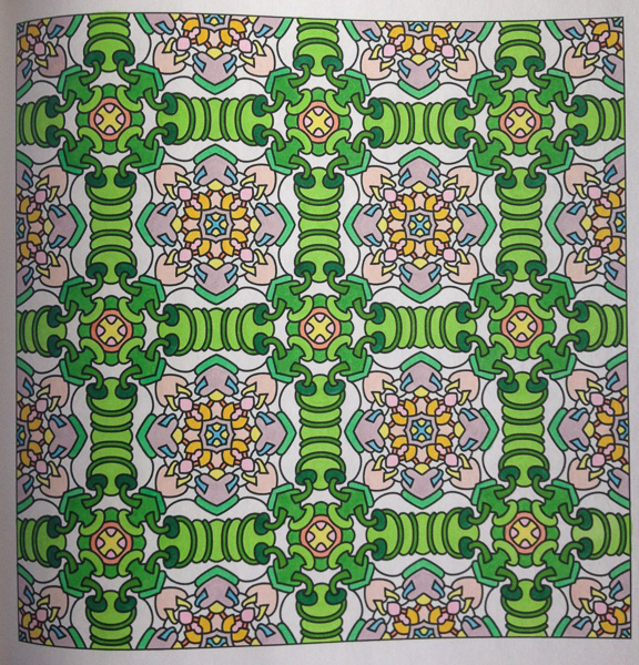 Colored by Alison Ferries - from Doodles (Angie's Patterns Volume 7)