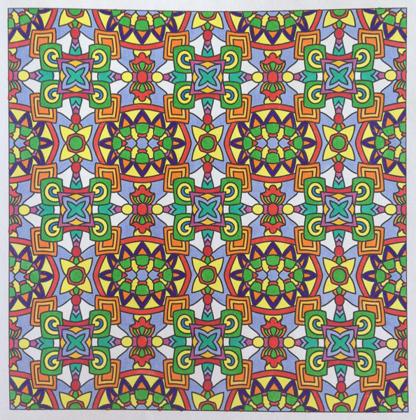 Colored by Alison Ferries - from Pizzazz (Angie's Patterns Volume 9)