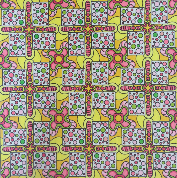 Colored by Alison Ferries - from Pizzazz (Angie's Patterns Volume 9)