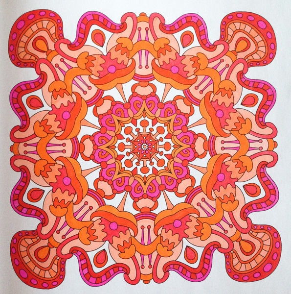 Colored by Alison Ferries - from Wow (Angie's Extreme Coloring Books Volume 1)