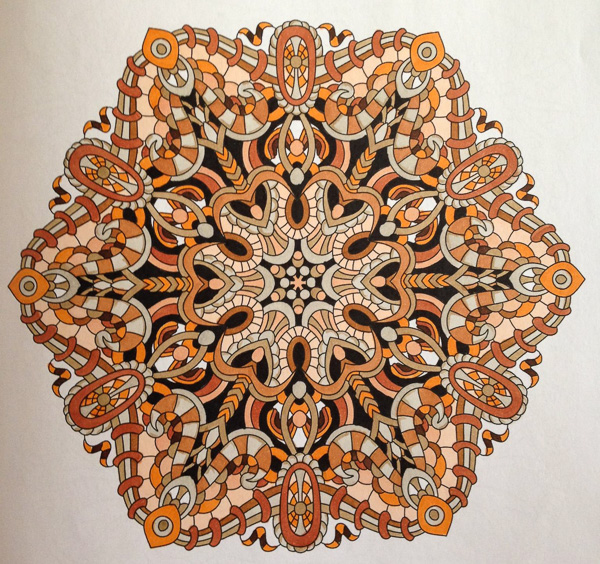 Colored by Alison Ferries - from Wow (Angie's Extreme Coloring Books Volume 1)