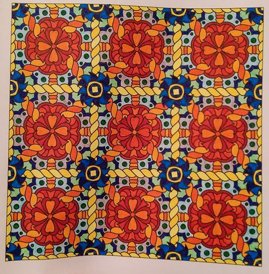 Colored by Caz Brutton - from Doodles (Angie's Patterns Volume 7)