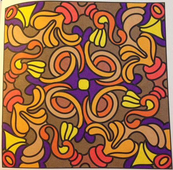 Colored by Danielle Lemos - from Quirky (For Crayons And Wide Tipped Markers)