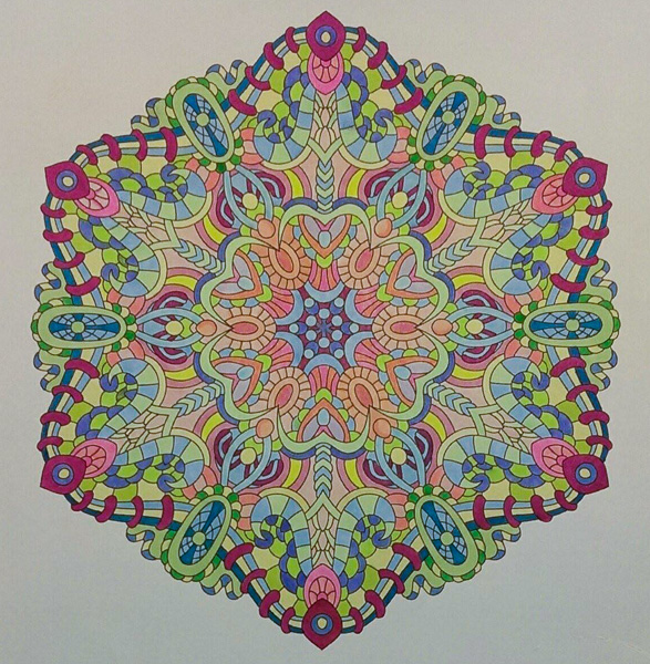 Colored by Deborah Powell - from Wow (Angie's Extreme Coloring Books Volume 1)