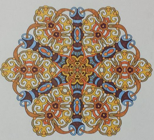 Colored by Felicia Brandon - from Cool (Angie's Extreme Coloring Books Volume 2)